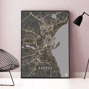 Aarhus bydel plakat mørk