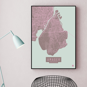 Amager by plakat pastel