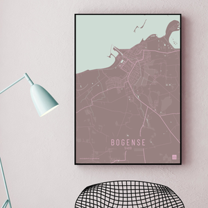 Bogense by plakat local poster pastel