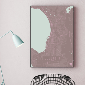 Ebeltoft by plakat local poster pastel