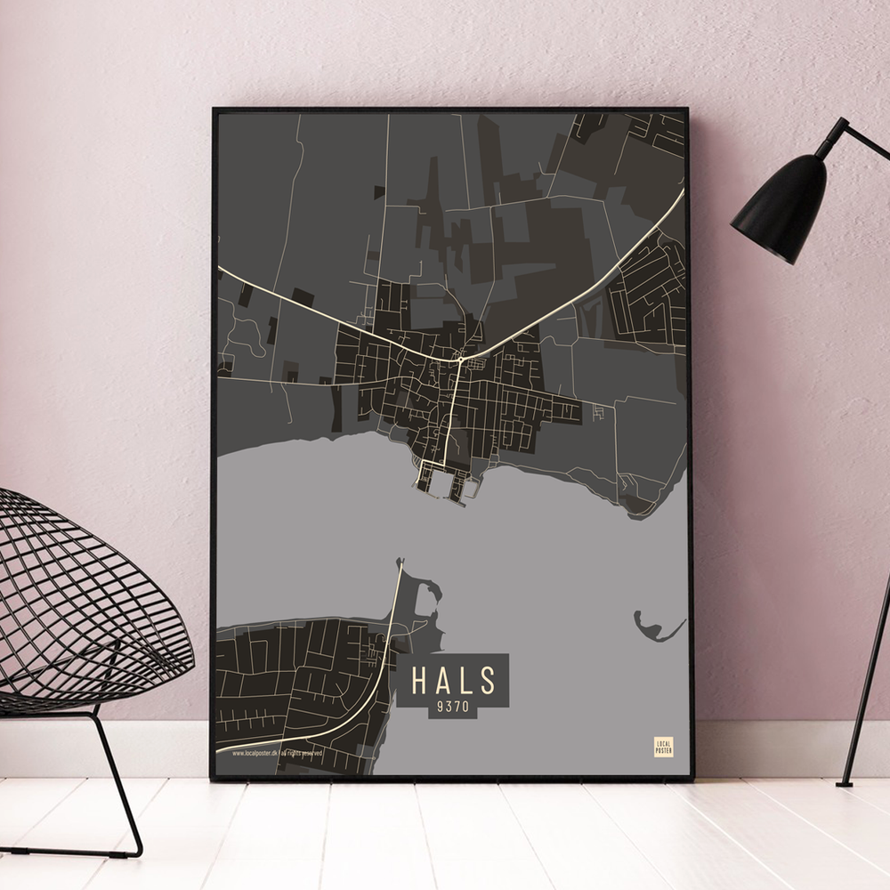 Hals by plakat local poster