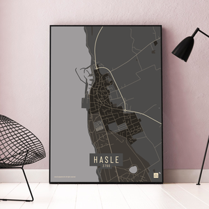 Hasle by plakat local poster