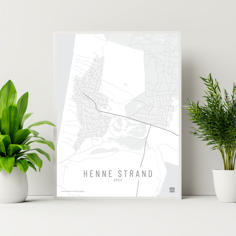 Henne Strand by plakat local poster