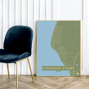 Kongsmark Strand by plakat local poster