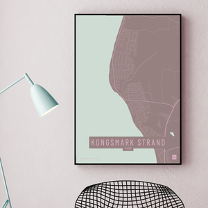 Kongsmark Strand by plakat local poster