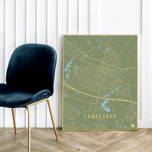 Langeskov by plakat local poster