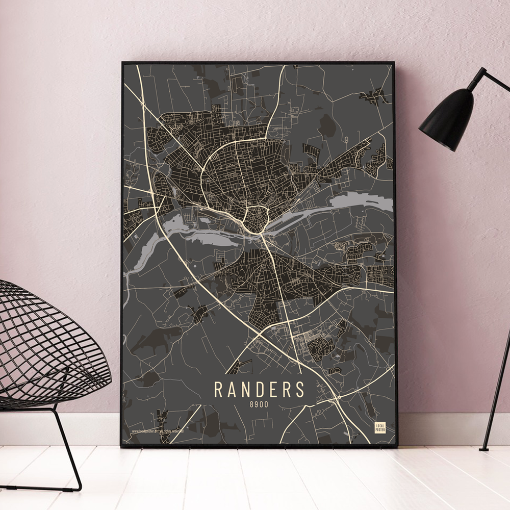 Randers by plakat local poster