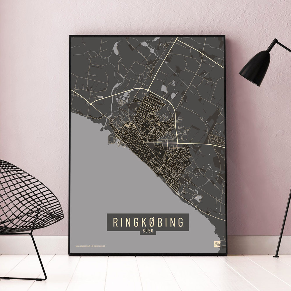 Ringkøbing by plakat local poster