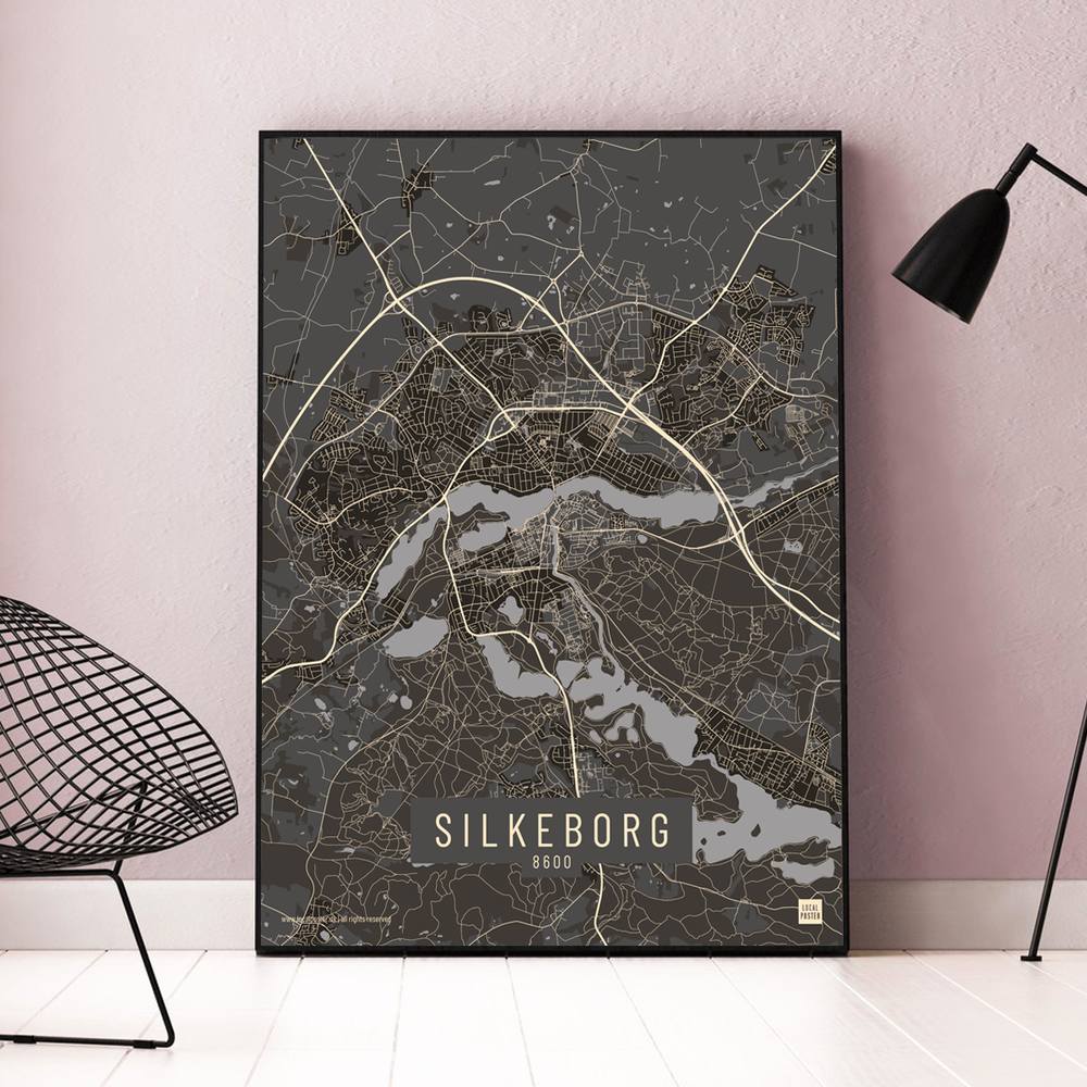 Silkeborg by plakat local poster