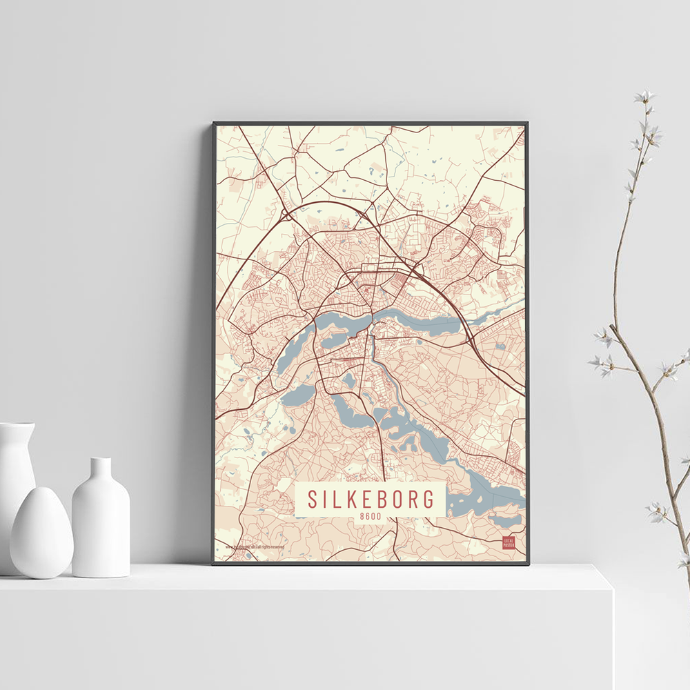 Silkeborg by plakat local poster