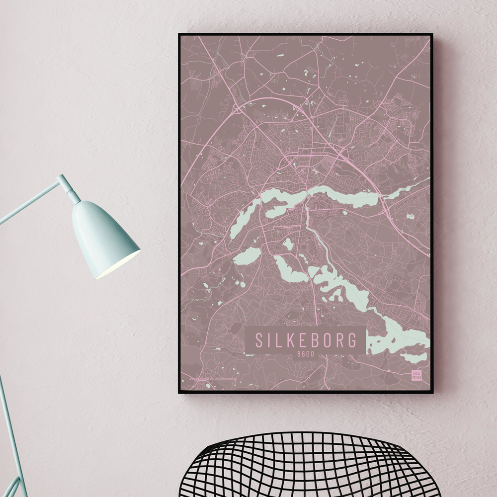 Silkeborg by plakat local poster