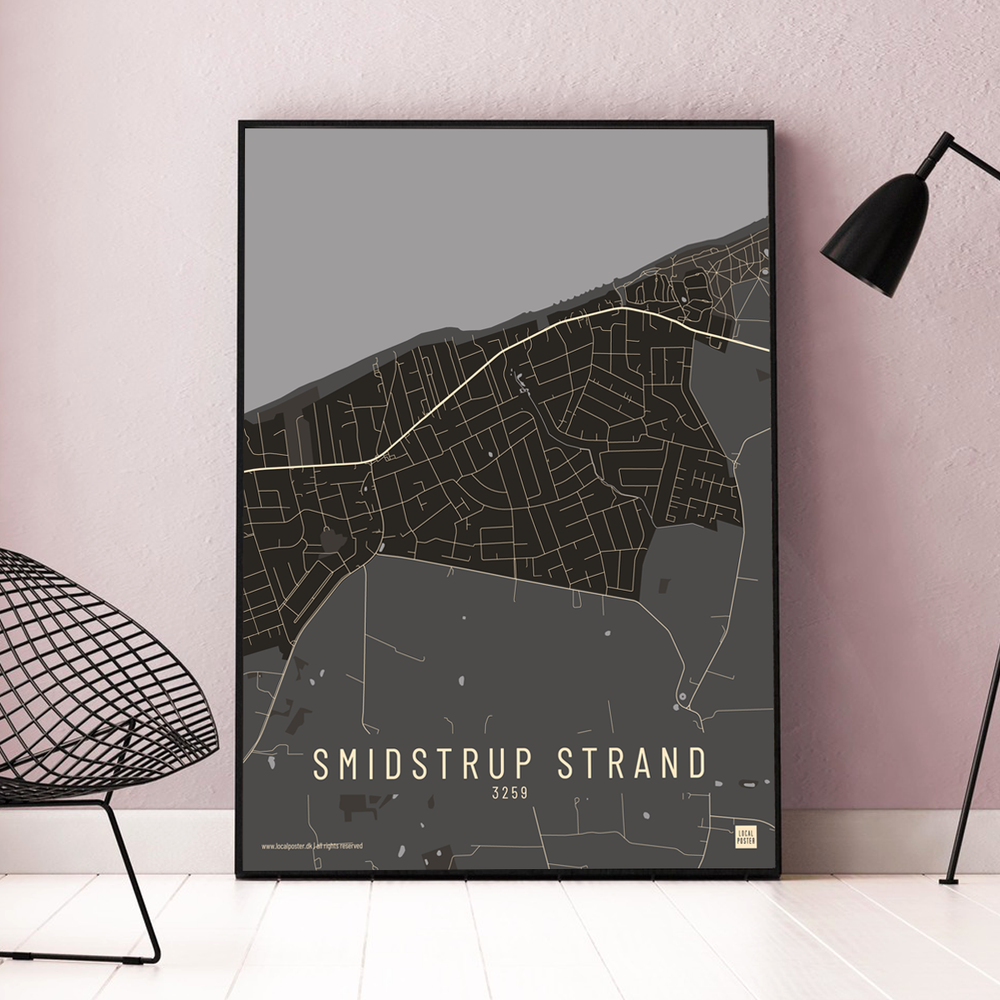 Smidstrup Strand by plakat local poster