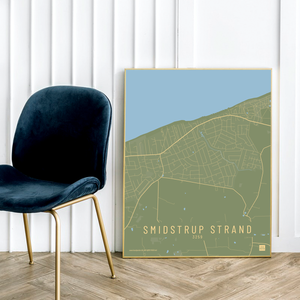 Smidstrup Strand by plakat local poster