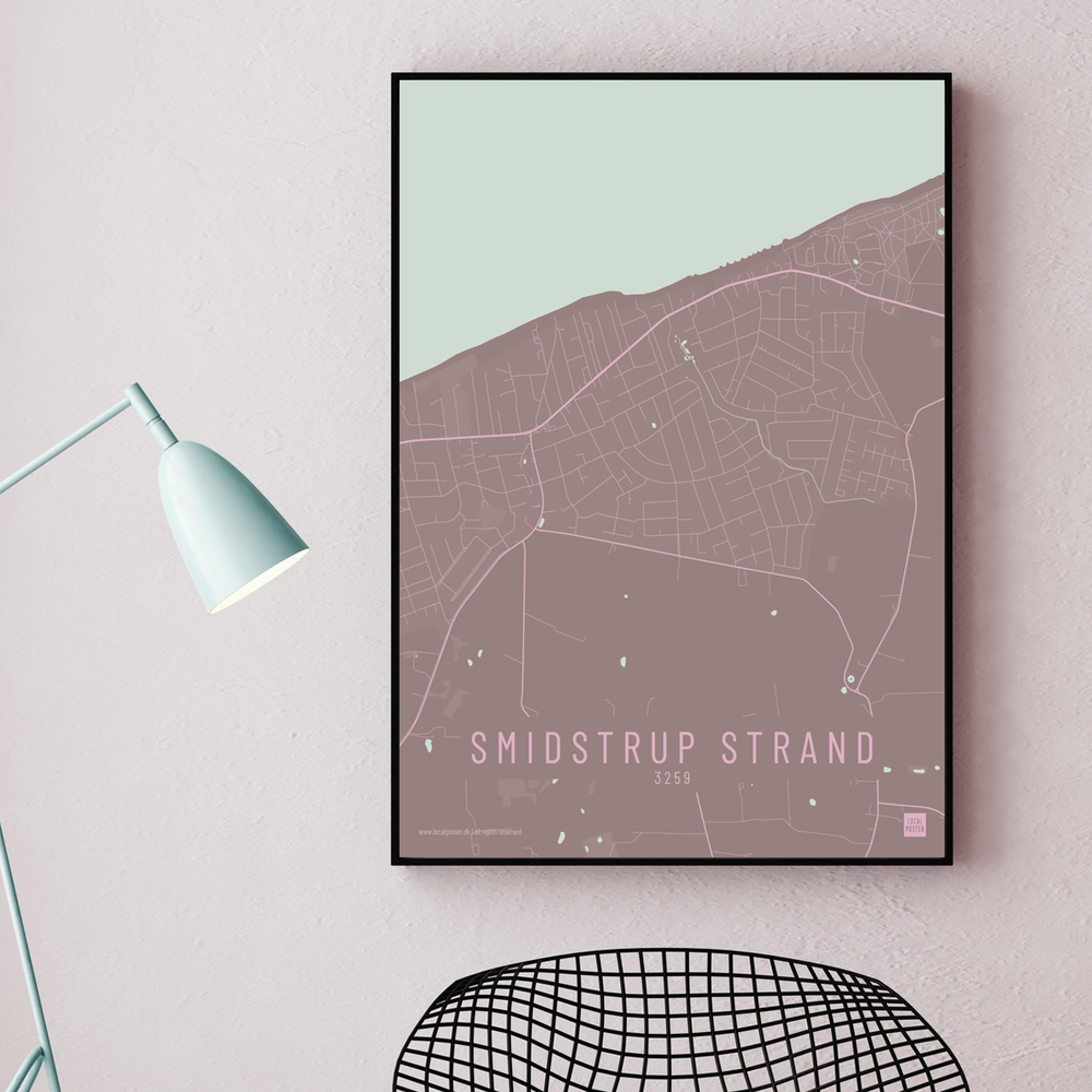 Smidstrup Strand by plakat local poster