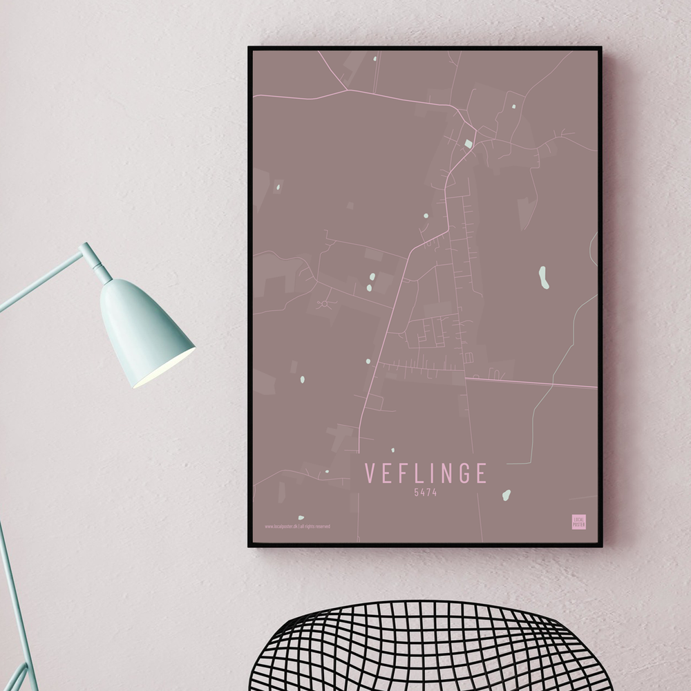 Veflinge by plakat local poster